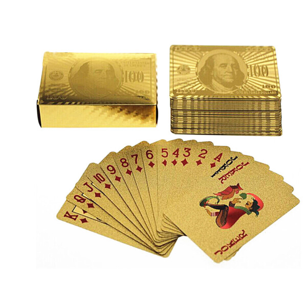 

Колода игральных карт BauTech 100$ водонепроницаемые Золотой (1004-237-01)