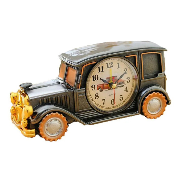 

Настольные часы Clock В виде ретро автомобиля Серый (1005-391-00)