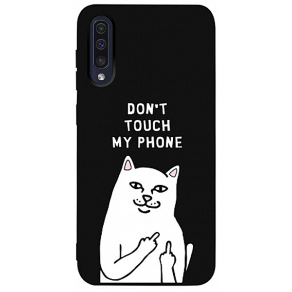 

TOTO Matt TPU 2mm Print Case Samsung Galaxy A30s/A50/A50s #58 Cat Dontouch Black
