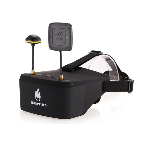 

Видеошлем Makerfire Очки FPV 5.8G 40CH для квадрокоптера (1005-624-00)