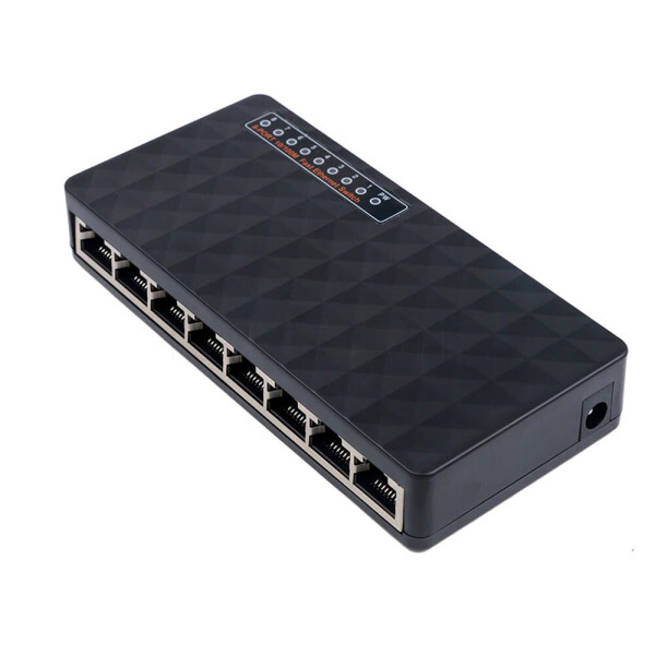 Сетевой коммутатор Kebidumei На 8 портов RJ45 Черный (1007-093-00)