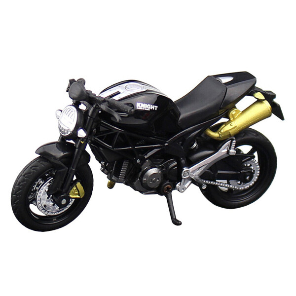 Акція на Модель мотоцикла Knight 1:18 Игрушка Черный (1005-932-00) від Allo UA