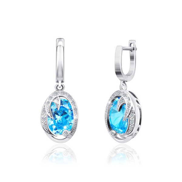 

Серебряные серьги Сильвекс 925 9 гр (СК2ФТ/411)