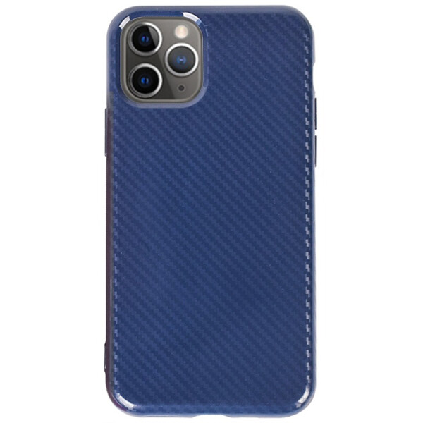 

TOTO TPU Carbon Fiber 2,0mm Case Apple iPhone 11 Pro Navy Blue