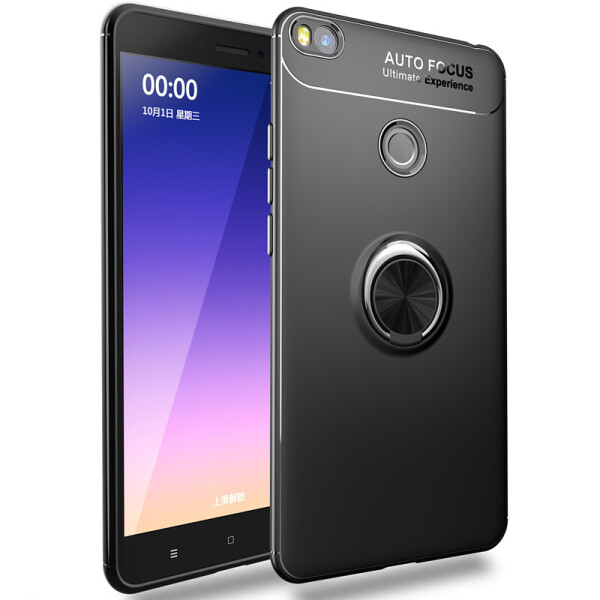 

TPU чехол Deen ColorRing под магнитный держатель для Xiaomi Mi Max 2 (Черный / Черный) (681683)