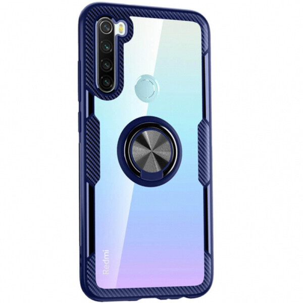 

TPU+PC чехол Deen CrystalRing под магнитный держатель для Xiaomi Redmi Note 8 (Бесцветный / Синий) (766923)