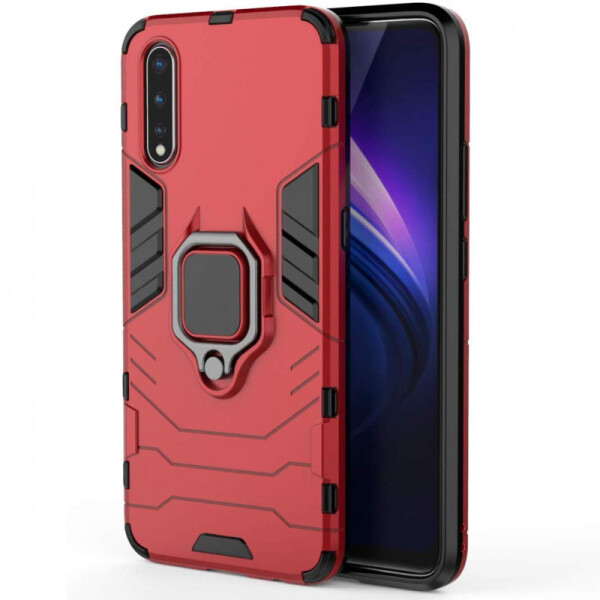 

Ударопрочный чехол Transformer Ring под магнитный держатель для Huawei Honor 9X (Красный / Dante Red) (768164)