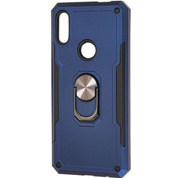 

Ударопрочный чехол SG Ring Color магнитный держатель для Huawei P Smart Z (Темно-синий) (718363)