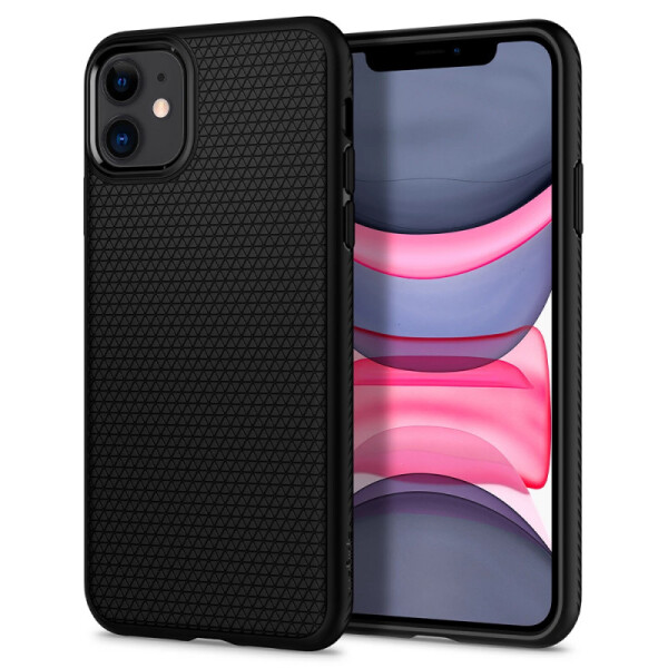 

TPU чехол Spigen Liquid Air Matte для Apple iPhone 11 (6.1) (Черный) (786839)