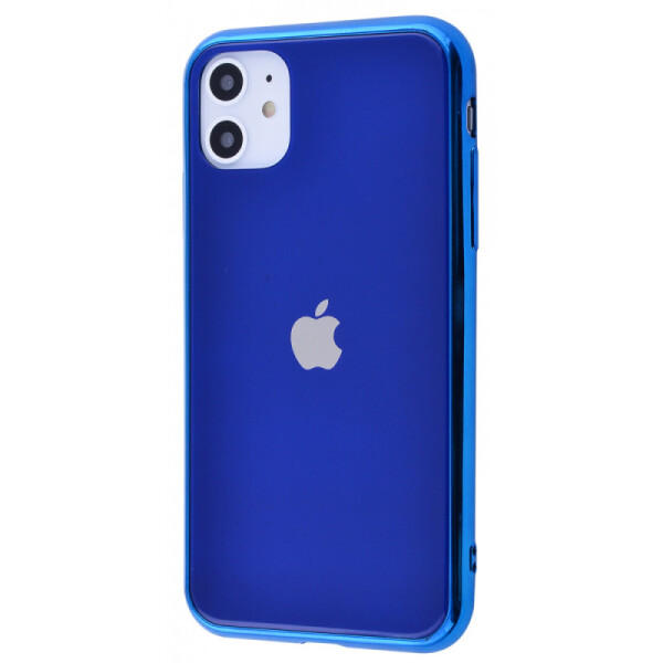 

TPU+Glass чехол Glamor для Apple iPhone 11 (6.1) (Синий) (784794)