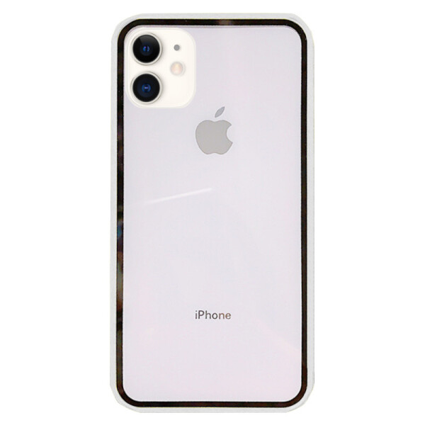 

Прозрачный TPU+PC чехол Epic с цветным бампером для Apple iPhone 11 (6.1) (Белый) (766122)