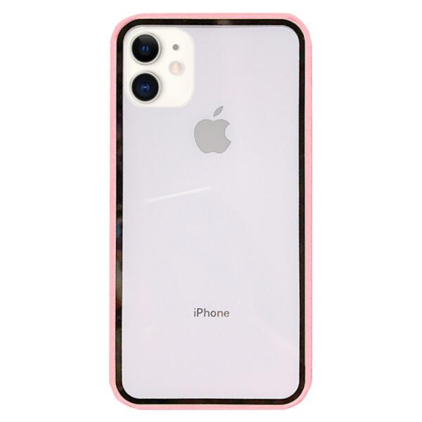 

Прозрачный TPU+PC чехол Epic с цветным бампером для Apple iPhone 11 (6.1) (Розовый) (766125)