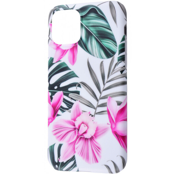 

TPU чехол Flowers Series для Apple iPhone 11 (6.1) (Розовые Орхидеи) (770431)