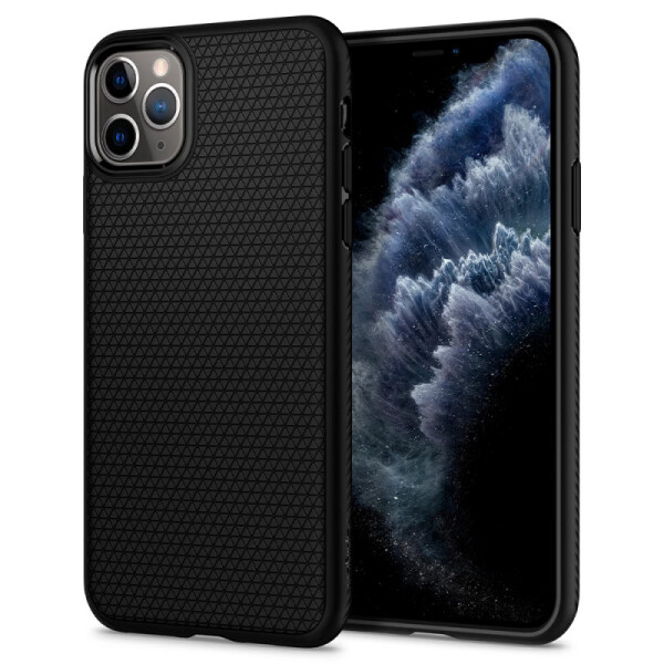 

TPU чехол Spigen Liquid Air Matte для Apple iPhone 11 Pro Max (6.5) (Черный) (786843)