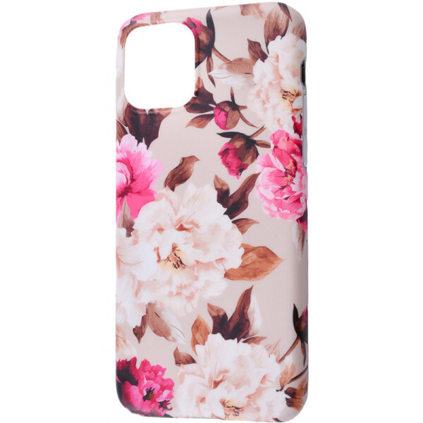 

TPU чехол Flowers Series для Apple iPhone 11 Pro Max (6.5) (Пионы / Бежевый фон) (770437)