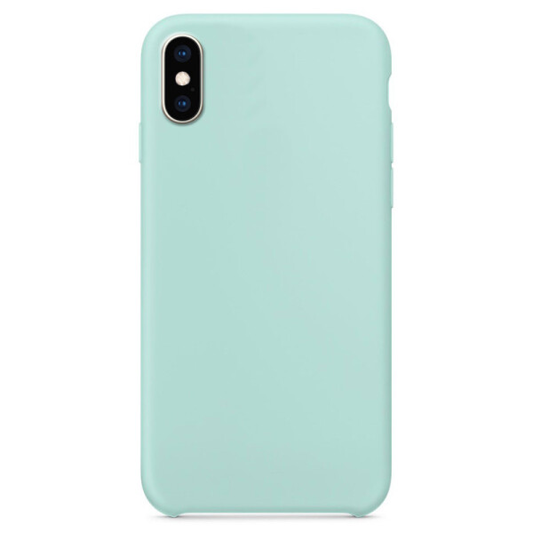

Силиконовый чехол Soft cover для Apple iPhone X / XS (5.8) (Голубой / Marine Green) (769626)