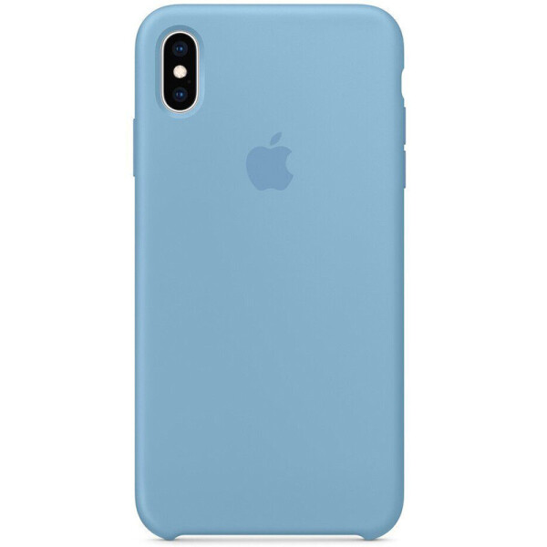 

Чехол Silicone case (AAA) для Apple iPhone X (5.8) / XS (5.8) (Голубой / Cornflower) (766958)