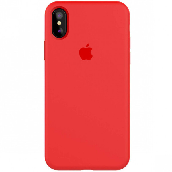 

Чехол Silicone case (A) (с закрытым низом) для Apple iPhone X (5.8) / XS (5.8) (Красный / Red) (761745)