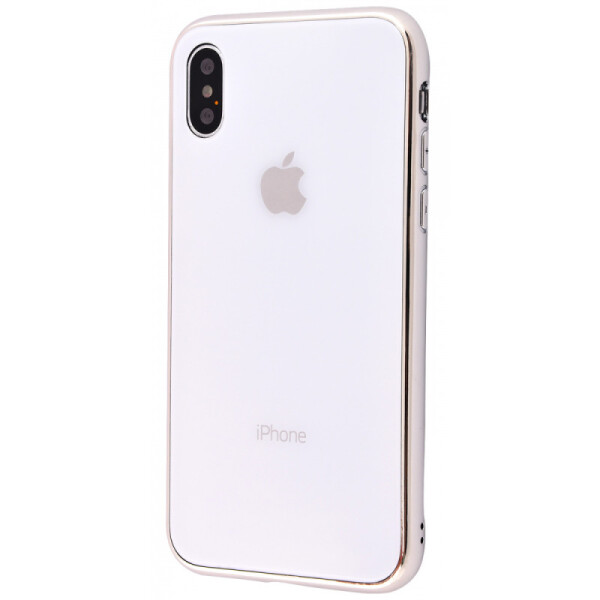 

TPU+Glass чехол Glamor для Apple iPhone XS Max (6.5) (Белый) (784834)
