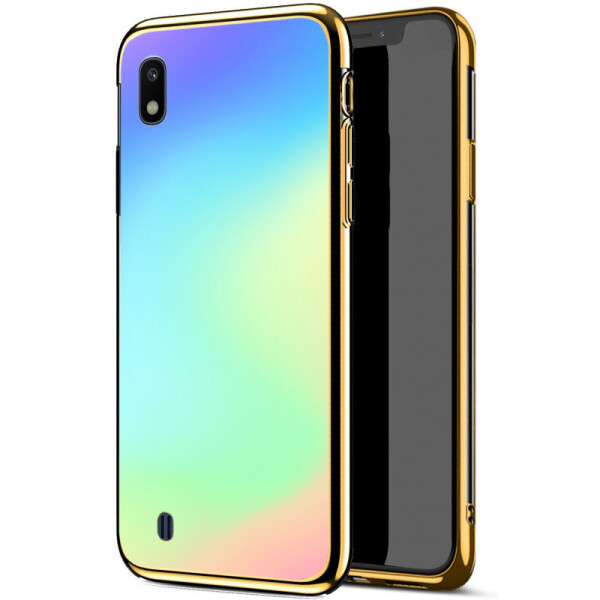 

TPU+Glass чехол Gradient Rainbow без лого для Samsung Galaxy A10 (A105F) (Радуга) (768853)