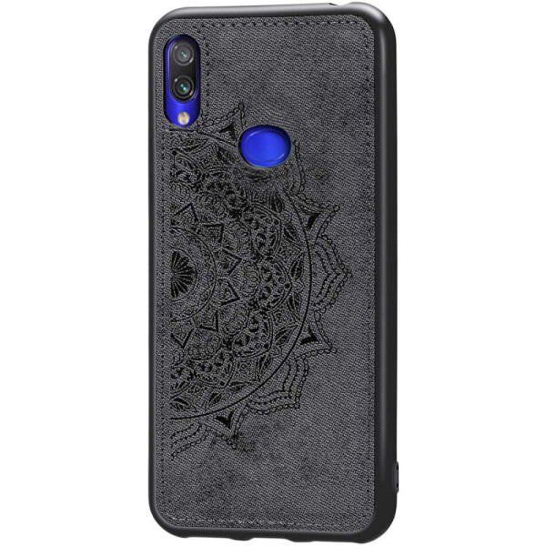 

TPU+Textile чехол Mandala с 3D тиснением для Samsung Galaxy A10s (Черный) (784292)