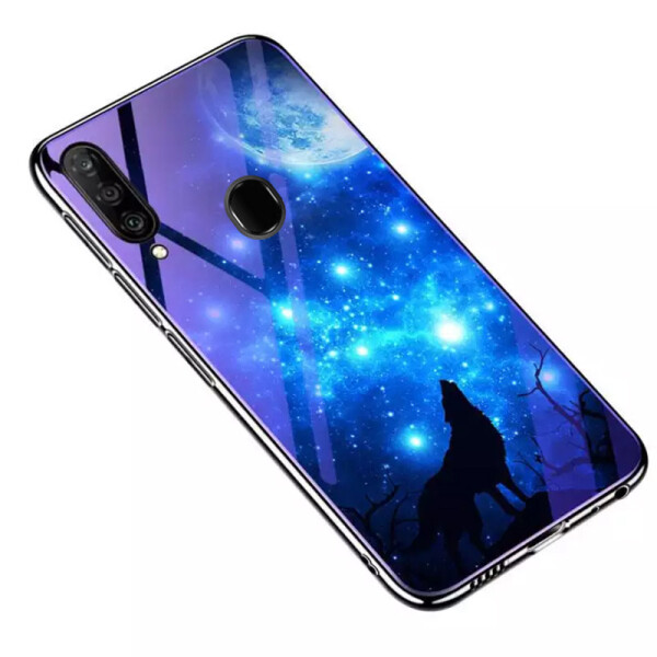 

TPU+Glass чехол Fantasy с глянцевыми торцами для Samsung Galaxy A20s (Лунная ночь) (783955)