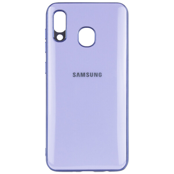 

TPU чехол GLOSSY LOGO для Samsung Galaxy A20 / A30 (Сиреневый) (713657)