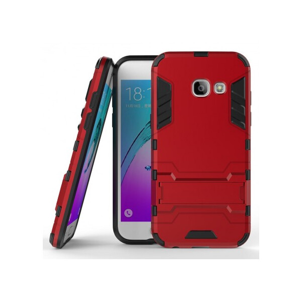 

Ударопрочный чехол-подставка Transformer для Samsung A720 Galaxy A7 (2017) с мощной защитой корпуса (Красный / Dante Red) (57560)