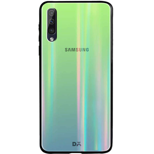 

TPU+Glass чехол Gradient Aurora с лого для Samsung Galaxy A70 (A705F) (Зеленый) (743650)