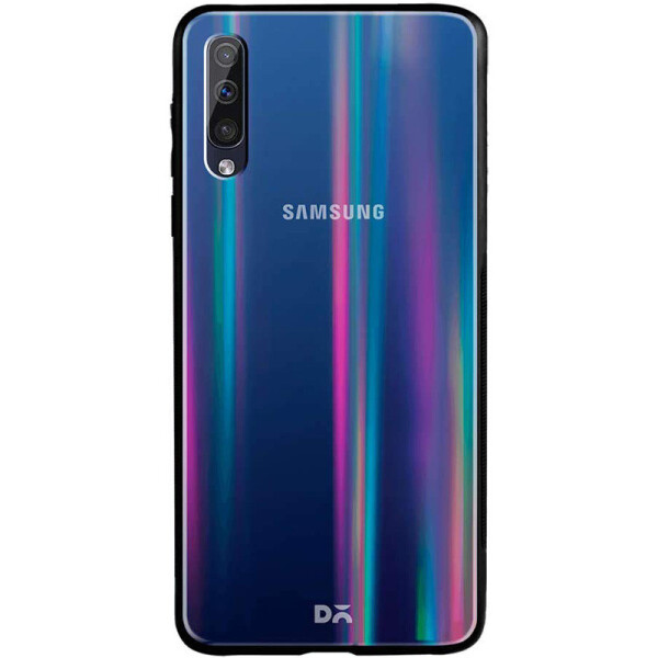 

TPU+Glass чехол Gradient Aurora с лого для Samsung Galaxy A70 (A705F) (Черный) (743654)
