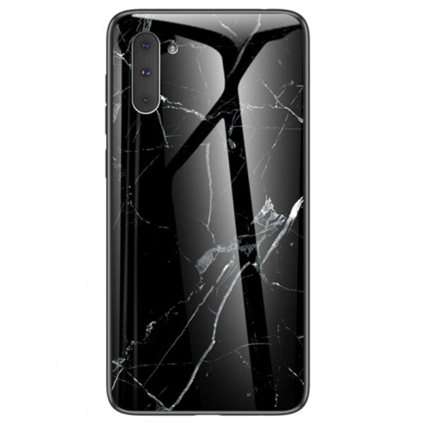 

TPU+Glass чехол Luxury Marble для Samsung Galaxy Note 10 (Черный) (769493)