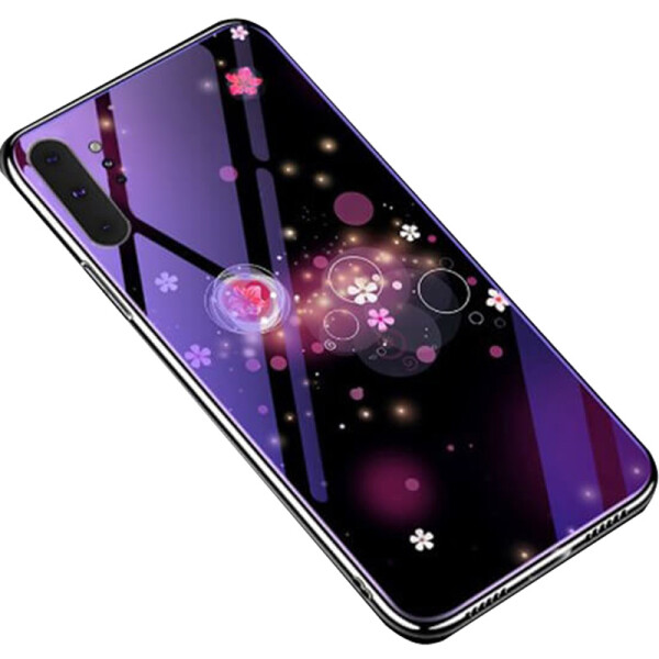 

TPU+Glass чехол Fantasy с глянцевыми торцами для Samsung Galaxy Note 10 Plus (Пузырьки и цветы) (748297)