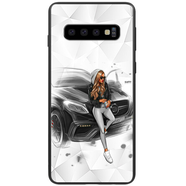 

TPU+PC чехол Prisma Ladies для Samsung Galaxy S10 (Glam girl) (784766)