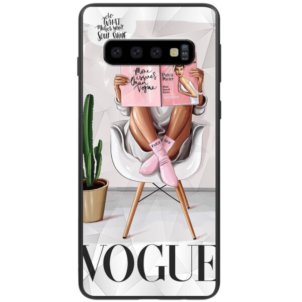 

TPU+PC чехол Prisma Ladies для Samsung Galaxy S10 (Vogue) (784769)