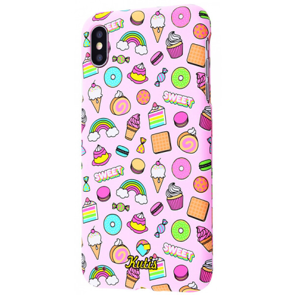 

Пластиковая накладка 360 градусов Kutis для Apple iPhone X / XS (5.8) (Сладости / Розовый) (784252)