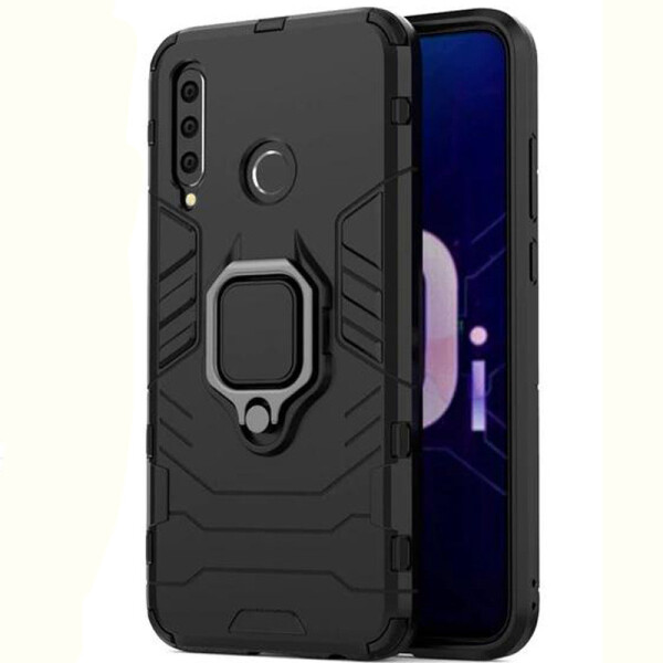 

Ударопрочный чехол Transformer Ring под магнитный держатель для Vivo Y15 / Y17 (Черный / Soul Black) (768170)