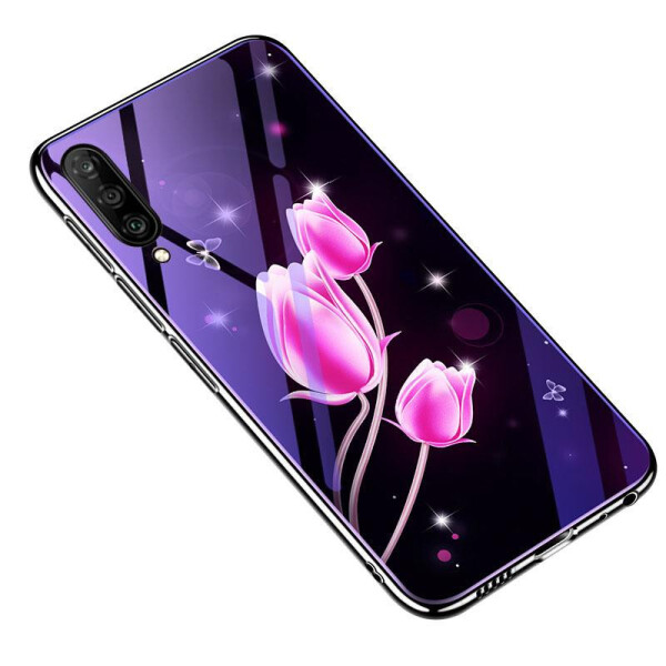 

TPU+Glass чехол Fantasy с глянцевыми торцами для Xiaomi Mi 9 Pro (Тюльпаны) (783962)