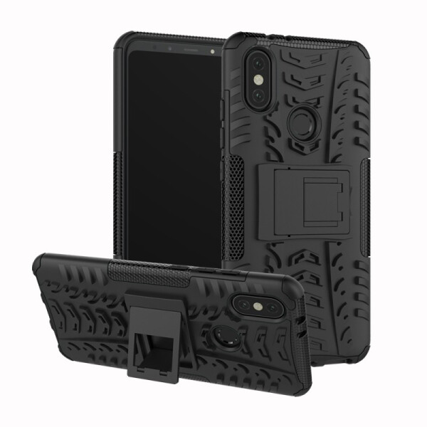 

Противоударный двухслойный чехол Shield для Xiaomi Mi A2 Lite / Xiaomi Redmi 6 Pro с подставкой (Черный) (678189)
