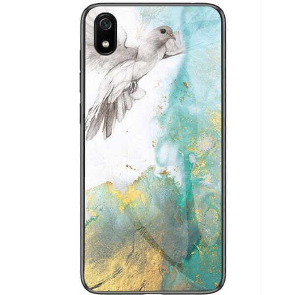 

TPU+Glass чехол Luxury Marble для Xiaomi Redmi 7A (Голубь) (712758)