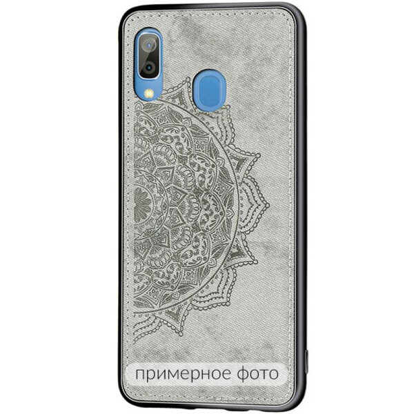 

TPU+Textile чехол Mandala с 3D тиснением для Xiaomi Redmi 8a (Серый) (784296)