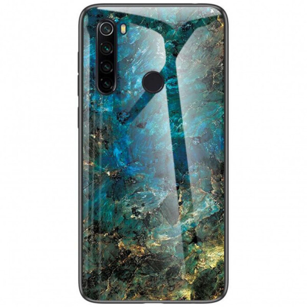 

TPU+Glass чехол Luxury Marble для Xiaomi Redmi Note 8 (Морская волна) (769502)