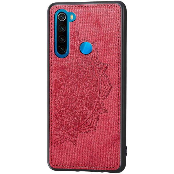 

TPU+Textile чехол Mandala с 3D тиснением для Xiaomi Redmi Note 8 (Красный) (768731)
