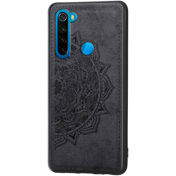 

TPU+Textile чехол Mandala с 3D тиснением для Xiaomi Redmi Note 8 (Черный) (768735)