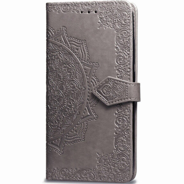 

Кожаный чехол (книжка) Art Case с визитницей для Xiaomi Redmi Note 8 (Серый) (768661)