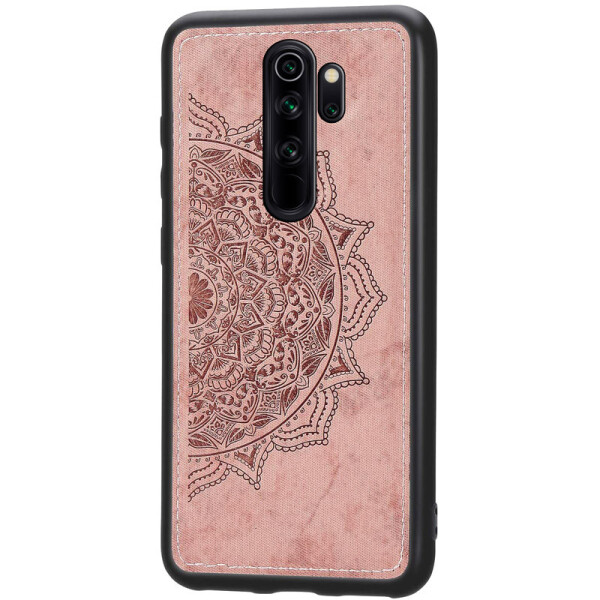 

TPU+Textile чехол Mandala с 3D тиснением для Xiaomi Redmi Note 8 Pro (Розовый) (768769)