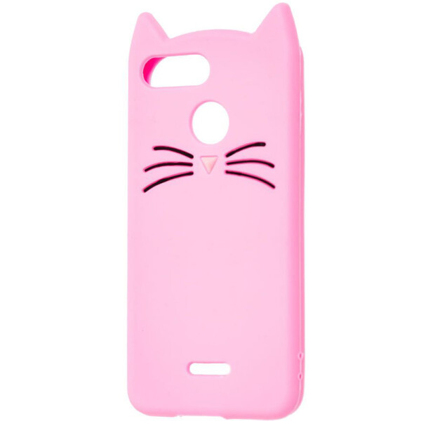 

Силиконовая накладка 3D Cat для Xiaomi Redmi 6 (Розовый) (717375)