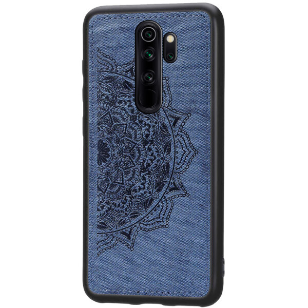 

TPU+Textile чехол Mandala с 3D тиснением для Xiaomi Redmi Note 8 Pro (Синий) (768771)