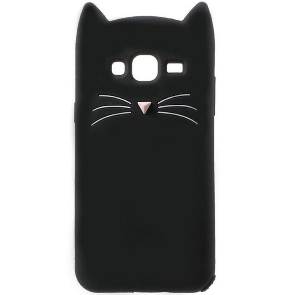 

Силиконовая накладка 3D Cat для Samsung J120F Galaxy J1 (2016) (Черный) (685194)