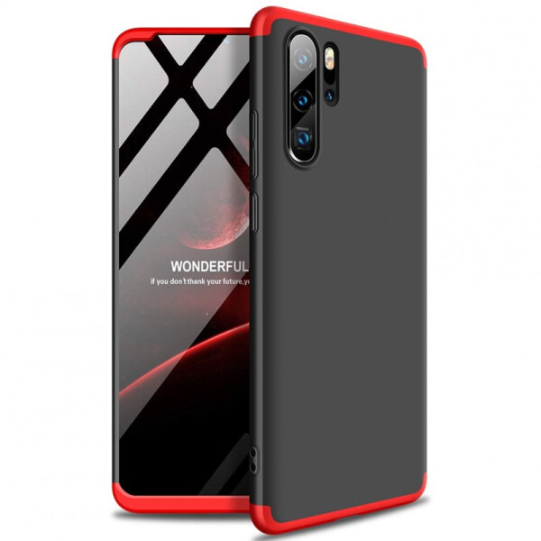 

Пластиковая накладка GKK LikGus 360 градусов для Huawei P30 Pro (Черный / Красный) (706972)