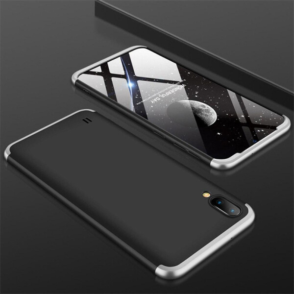

Пластиковая накладка GKK LikGus 360 градусов для Samsung Galaxy M10 (Черный / Серебряный) (692097)
